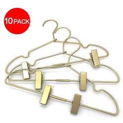 KOOBAY 10PS Golden Metal 12.5 Baby Clothes Clips Hanger Children Kids Coat Hanger Display and Storage