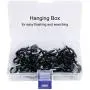 50-Pack Cup Hooks, 1-1/4inch Vinyl Coated Screw-in Ceiling Hooks Hanger for String Lights Curtains Ropes Chains Mugs Indoor and Outdoor Use, Black 50-Pack Cup Hooks, 1-1/4inch Vinyl Coated Screw-in Ceiling Hooks Hanger for String Lights Curtains Ropes Chains Mugs Indoor and Outdoor Use, Black