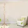 Aviat Coat Rack Free Standing Wooden Holder,Multifunctional&Super Easy Assembly&Sturdy,Hallway/Entryway Coat Hanger Stand Floor Storage Shelf for Clothes,Suits,Shoes,Bag Scarf [Ship from USA] (Khaki)