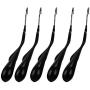 Mawa by Reston Lloyd BodyForm Series Non-Slip Space-Saving Clothes Hanger with Bar for  Pants, 16-1/2", Style 42/LS, Set of 5, Black