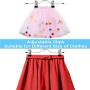 Niclogi Skirt Hangers 4 Tiers Pants Hangers Space Saving Hangers with Clips,6 Pack Non Slip Multi Slack Hanger Closet Organizer for Skirt, Pants, Slack, Trouser, Jeans, Towels