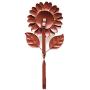 E-view Metal Sunflower Key Holder Creative Vintage Wall Mounted Key Hook - Retro Cast Hanger for Coat Hat Clothes Towel (Sunflower)
