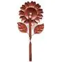 E-view Metal Sunflower Key Holder Creative Vintage Wall Mounted Key Hook - Retro Cast Hanger for Coat Hat Clothes Towel (Sunflower)