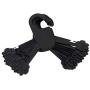 BARGAIN HOUSE Pet Hanger Pet Clothes Hanger Plastic Pet Hanger Durable Pet Hanger Convenient Pet Hanger Suitable for dogs and cats 10pcs black