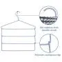 Pants Hangers Foldable Non-Slip Polyester Covering Swing Arm Space Saving Clothes Slack Hangers Closet Storage Organizer for Pants Jeans Trousers Skirts Scarf Ties Towels 2 Pack