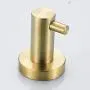 BigBig Home Stainless Steel 304 Towel Hook Champagne Golden, Wall Mounted Clothes Hanger with Screws for Bathroom and Kitchen Bathroom Accessory