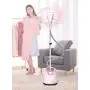HWZXBCC 1800W,Hanging Ironing Machine, Portable Vertical Mini Electric Clothes Steamer Hand-Held Steam Iron Wrinkles Remover Travel Home Office Fast Heat-Up,Pink