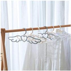 DNJKSA Angel Wings Shape Traceless Non-Slip Hanger Wardrobe Organizer for Home Hotel Clothes Hangers Scarf Tie Hook(Random Color)(10 Pieces/Lot)