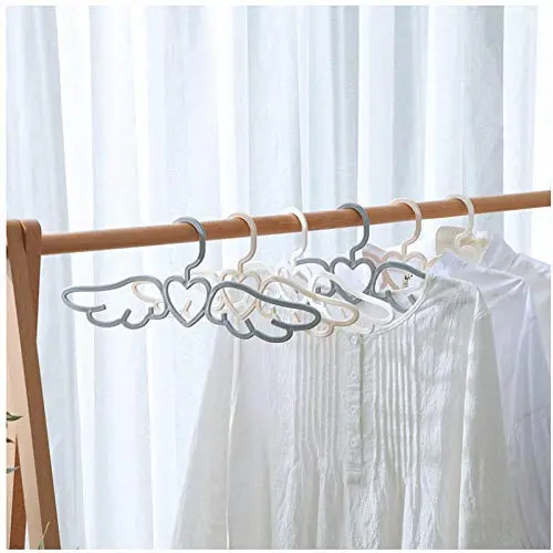 DNJKSA Angel Wings Shape Traceless Non-Slip Hanger Wardrobe Organizer for Home Hotel Clothes Hangers Scarf Tie Hook(Random Color)(10 Pieces/Lot) DNJKSA Angel Wings Shape Traceless Non-Slip Hanger Wardrobe Organizer for Home Hotel Clothes Hangers Scarf Tie Hook(Random Color)(10 Pieces/Lot)