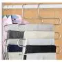 5pcs 5 Layers S Shape Multifunctional Clothes Hangers Pants Storage Hangers Cloth Rack Multilayer Storage Cloth Hanger Decoration 5pcs 5 Layers S Shape Multifunctional Clothes Hangers Pants Storage Hangers Cloth Rack Multilayer Storage Cloth Hanger Decoration