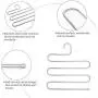 STAR-FLY S-Shape Pants Hanger Multi Layer Slack Trouser Hanger Space Saving Clothes Hanger for Pants Jeans Scarf Closet Storage Organizer(4-Pack)