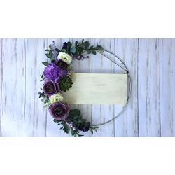 Hospital Door Hanger - Purple Floral - Lilac - Baby Girl - Shabby Chic