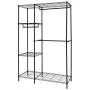 Finnhomy Heavy Duty Wire Shelving Garment Rack for Closet Organizer Portable Clothes Wardrobe Storage with Adjustable Shelves and Hangers,Thicken Steel Tube,Black Finnhomy Heavy Duty Wire Shelving Garment Rack for Closet Organizer Portable Clothes Wardrobe Storage with Adjustable Shelves and Hangers,Thicken Steel Tube,Black