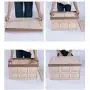 OUNONA Foldable Storage Boxes Organizer Bin Big Capacity Plastic Auto Trunk Container basket(Khaki)