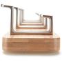 XFENG Coat Hook Rack Wall Mounted Clothes Hanger Bamboo Robe Towel Holder(4 and 5 Hooks) (Size : A)