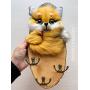 Fox on wooden Key Holder, wooden Key Rack, wooden Key Cabinet, Fox Key hanger, wooden Hanger, Leash Hanger