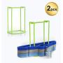 Standing Clothes Hanger Stacker Holder, 2 pcs Drying Rack Caddy Premium Grade PP for Tidier Laundry Room Closet Organizer, Large Capacity Hold Up to 30 Hangers with Manual for Installation