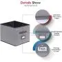 Onlyeasy Cloth Storage Bins Foldable Cube Storage Bin 4 Pack - Fabric Cube Organizers Container Drawers with Dual Handles for Shelves, 13 x 15 x 13 inch, Linen-Like Grey, 7MXDBXL04PLP Onlyeasy Cloth Storage Bins Foldable Cube Storage Bin 4 Pack - Fabric Cube Organizers Container Drawers with Dual Handles for Shelves, 13 x 15 x 13 inch, Linen-Like Grey, 7MXDBXL04PLP