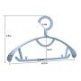 Senfhome Plastic Clothes Hanger, Extra Thick Plastic Wide Shoulder Adult 360 Degrees Rotate Slip Resistant Standard Clothing Hanger Ideal for Everyday Use(20 Pack 4 Color)