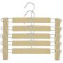 AUNMAS 5Pcs Pants Rack Trouser Hanger Clothes Rack with Clips for Household Use(1#)
