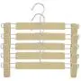 AUNMAS 5Pcs Pants Rack Trouser Hanger Clothes Rack with Clips for Household Use(1#) AUNMAS 5Pcs Pants Rack Trouser Hanger Clothes Rack with Clips for Household Use(1#)