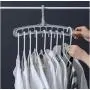5pcs Random Color Multi-Function Folding Magic Hanger Nine-Hole Rotating Magic Clothes Hanger Wardrobe Drying Clothes Home Bedroom Storage Holder 5pcs Random Color Multi-Function Folding Magic Hanger Nine-Hole Rotating Magic Clothes Hanger Wardrobe Drying Clothes Home Bedroom Storage Holder