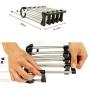 5pcs Random Color 5 in 1 Pant Rack Shelves Stainless Steel Clothes Hangers Multi-Functional Wardrobe Magic Hanger