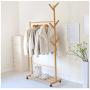 XIAOLONG Coat Rack, Modern Minimalist Coat Rack Simple Coat Rack Storage Living Room Hangers Bamboo Floor Clothes Rack Bedroom Mobile Creative Rack