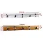 Spiretro Set of 2 Wall Mount 22 inch Flip Bamboo Coat Rack, 5 Retractable Metal Hooks Organize Hang Cloths Hat Scarfs Purses for Entryway Foyers Hallways Bedrooms Bathroom Office, Beige White Nickel Spiretro Set of 2 Wall Mount 22 inch Flip Bamboo Coat Rack, 5 Retractable Metal Hooks Organize Hang Cloths Hat Scarfs Purses for Entryway Foyers Hallways Bedrooms Bathroom Office, Beige White Nickel