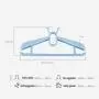 EvaroFly Multipurpose Magic Stretch Folding Hanger, Child Household Clothes Hanger, Save Space -Green 1 Pc