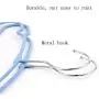 ZSLLO Metal Coat Hangers 20 Pack Surface dip Plastic Non-Slip Thickening grooved Wet and Dry Childrens Clothes Hanger Standard Hangers (Color : Blue)