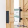6 FT Heavy Duty Sturdy Sliding Barn Door Hardware Kit, 6ft Single Rail, Black, (Whole Set Includes 1x Pull Handle Set & 1x Floor Guide) Fit 36" Wide Door Panel (J Shape Hanger) 6 FT Heavy Duty Sturdy Sliding Barn Door Hardware Kit, 6ft Single Rail, Black, (Whole Set Includes 1x Pull Handle Set & 1x Floor Guide) Fit 36" Wide Door Panel (J Shape Hanger)