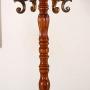 MEIDUO Coat Rack Stand, Entryway Standing Coat Clothes Tree Coat Hanger Coat Hooks for Jacket,Hat,Purse,Scarves,Handbags,Umbrella 3 Colors (Color : Begonia Color)