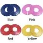 AKYUHER72 10Pcs Multicolor Clothing Rack Size Dividers Blank Round Hangers Dividers Hangers Label Clothes Organize Clothing Rack Marking Tool(Blue)