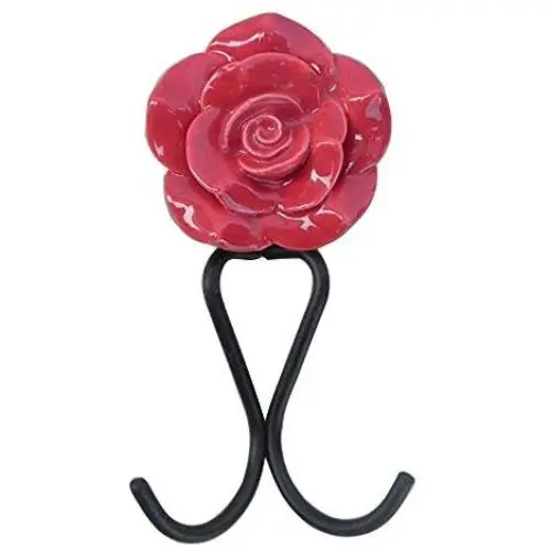 Indianshelf Handmade 1 Artistic Vintage Red Ceramic Blood Clothes Hooks Hangers/Utlility Hooks Indianshelf Handmade 1 Artistic Vintage Red Ceramic Blood Clothes Hooks Hangers/Utlility Hooks