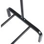 Pratcgoods Modern Simple Style Vertical Hangers Full Metal Freestanding Hanger Bedroom Clothes Rack with Rod Storage Shelf