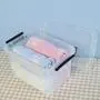 Hommp 5 Liter Clear Storage Boxes Containers, 4-Pack Plastic Latching Boxes with Lid Hommp 5 Liter Clear Storage Boxes Containers, 4-Pack Plastic Latching Boxes with Lid