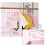 Child Clothes Hanger Plastic Anti-skidding Wrinkle Prevention Environmental Protection No Smells Sun Protection Strong Loading Capacity Durable -d 20-Pack