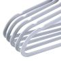 Quality Plastic Non Velvet Non-Flocked Thin Compact Hangers Swivel Hook Gray (50)