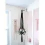 Macrame Black - Macrame Plant Hanger Black - Gothic Decor - Black Home Decor - Macrame Hanging Planter - Gothic Boho - Plant Pot Hanger