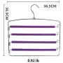 Centralocker Multi-Layer Steel Pants Hanger Metal Frame Swing Arm Slack Trousers Jeans Neckties Rack Space Saver for Wardrobe 3-Pack Centralocker Multi-Layer Steel Pants Hanger Metal Frame Swing Arm Slack Trousers Jeans Neckties Rack Space Saver for Wardrobe 3-Pack