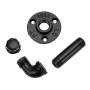 Sumnacon 3 Pcs Industrial Pipe Coat Hook Racks - Heavy Duty Rustic Clothes Towel Holder Hanger, Wall Mounted With Hardware For Home, Office, Electroplated Black Finish Sumnacon 3 Pcs Industrial Pipe Coat Hook Racks - Heavy Duty Rustic Clothes Towel Holder Hanger, Wall Mounted With Hardware For Home, Office, Electroplated Black Finish