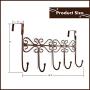 Youdepot Over The Door 5 Hanger Rack - Decorative Metal Hanger Holder for Home Office Use Youdepot Over The Door 5 Hanger Rack - Decorative Metal Hanger Holder for Home Office Use
