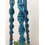 Macrame Plant Hanger // Hand cut copper beads Hanger // Christine