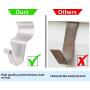 Vinyl Siding Hooks for Hanging, Heavy Duty Outdoor Light Wreath Hanger 8 Pack