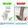 Vinyl Siding Hooks for Hanging, Heavy Duty Outdoor Light Wreath Hanger 8 Pack