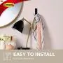 Command Large Wall Hooks, 2 Pack, Matte Black, Organize Damage-Free Command Large Wall Hooks, 2 Pack, Matte Black, Organize Damage-Free