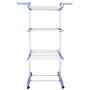 AyaMastro 66.75" H Foldable 3-Tire Cloth Drying Rack Stand Garment Hanger w/ 2Side Wing with Ebook