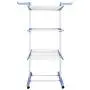 AyaMastro 66.75" H Foldable 3-Tire Cloth Drying Rack Stand Garment Hanger w/ 2Side Wing with Ebook