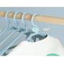 Yuqianjin Hangers Plastic, Space Saving Clothes Hangers, Plastic Seamless Hanger Home Hanging Clothes Rack (5 Pack) (Color : White)